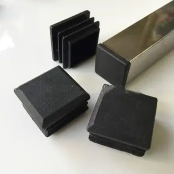 

50pcs 25x25mm Hole PVC Soft Rubber Plug Cover Flexible Glue Waterproof Cap Plug Pipe Fittings Square waterproof plug LWW9145