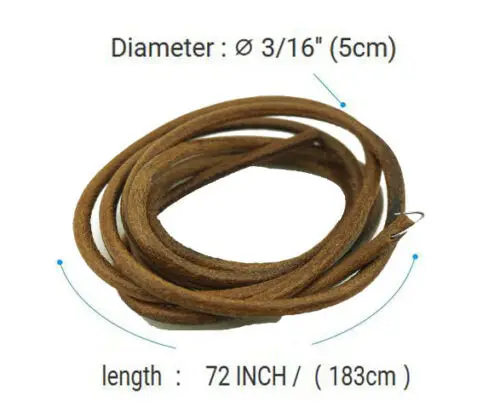 68" 3/16" Leather Belt Treadle Parts with Hook For Sewing Machine Hot 