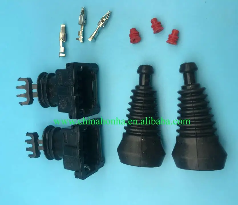 5 Pz/Lotto 3 Spille/Modo Junior Power Timer (Jpt) Mappa Sensore Connettore Del Sensore Di Custodia Del Connettore Automotive Con Stivali Di Gomma 2821