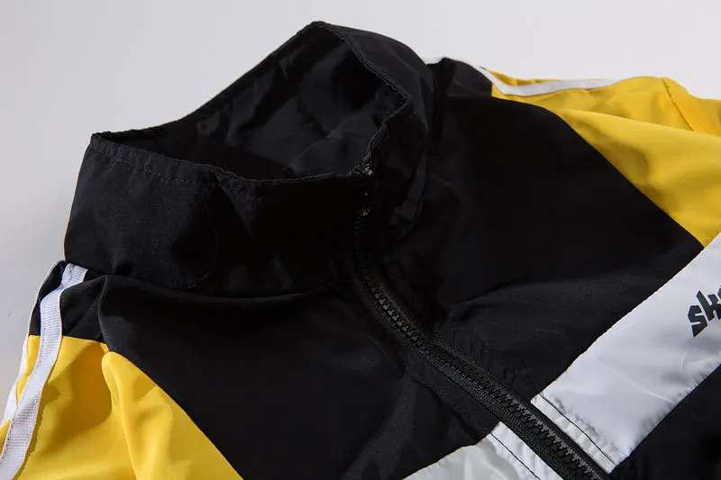 Color Block Patchwork Jackets 3