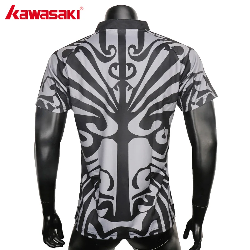 Kawasaki Jersey de Rugby de los hombres camiseta de Rugby poliéster transpirable de deportes equipo de entrenamiento camisetas C-RJ0006