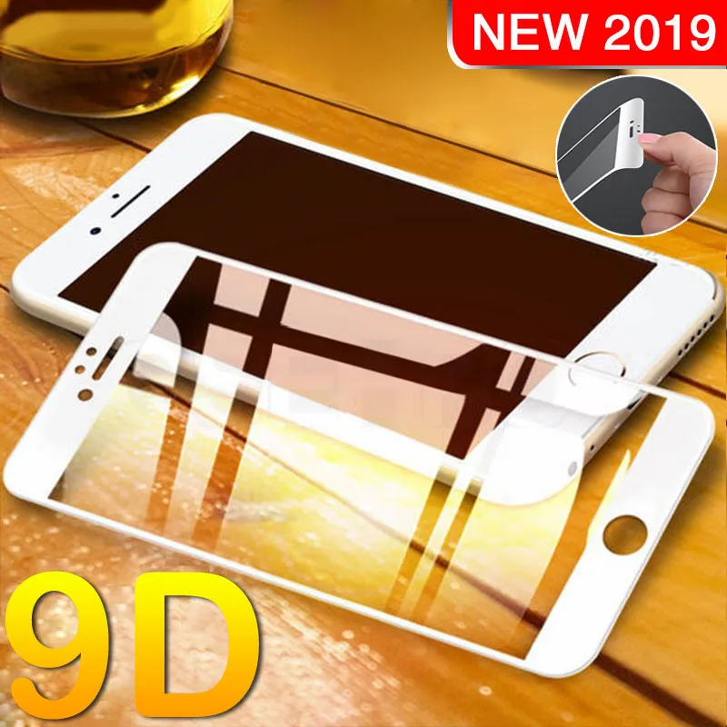 

9D Full Curved Tempered Glass On The For iPhone 7 8 6 6S Plus X XS Max XR Screen Protector For iPhone 6 6S 7 8 Plus Glass Film