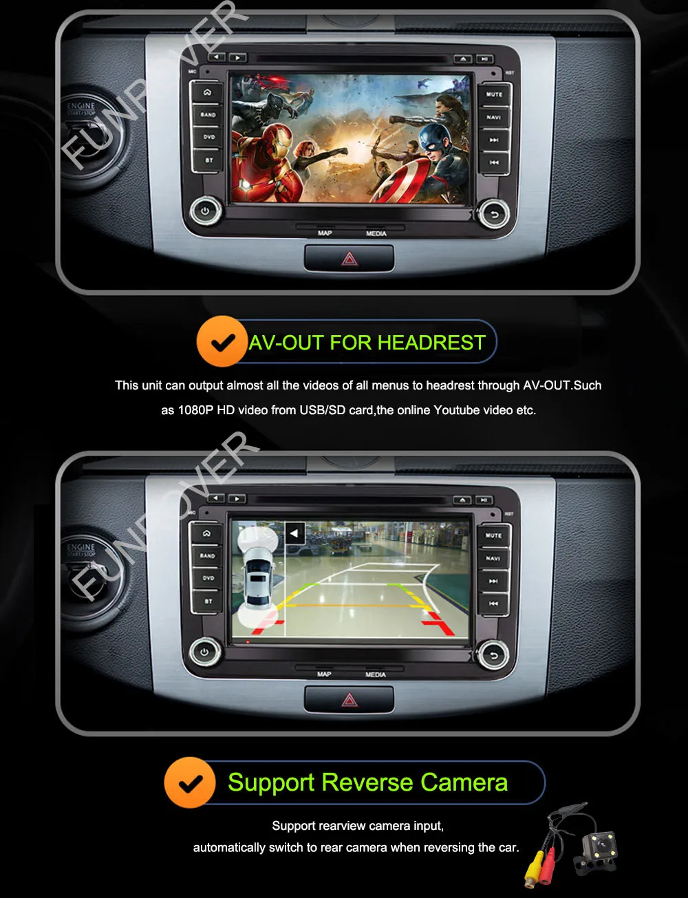 Clearance FUNROVER 7"2 din android 6.0 Car dvd Stereo Player GPS Navigation In-Dash For VW Volkswagen POLO PASSAT Golf Tiguan Skoda Rapid 32