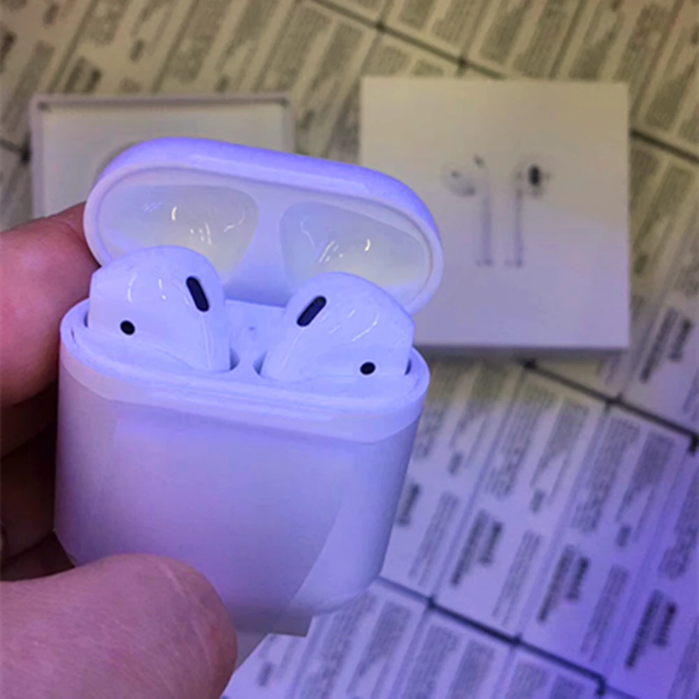 

W1 chip 1:1 TWS brand mini wireless Bluetooth connection sports headset for Android with logo full function for iphone XR 8 X XS