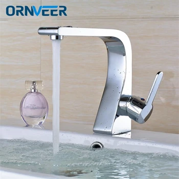 

Stylish elegant Bathroom Basin Faucet Brass Vessel Sink Water Tap Mixer Chrome Finish