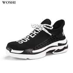 Для мужчин кроссовки открытый комфорт Бег дышащие спортивные эластичные обувь для учащихся мягкая Для мужчин обувь zapatillas hombre k3