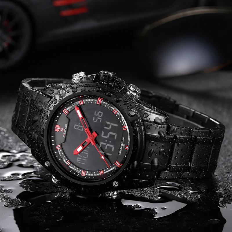Best Top Luxury Brand NAVIFORCE Men Military Waterproof LED Sports Watches Men s Clock Male Quartz Wrist Watch Relogio Masculino 2019
