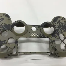 Спереди зеленый камуфляж Корпус В виде ракушки чехол кожного покрова протектор верх ремонт Sony Playstation 4 PS4 контроллер DualShock 4