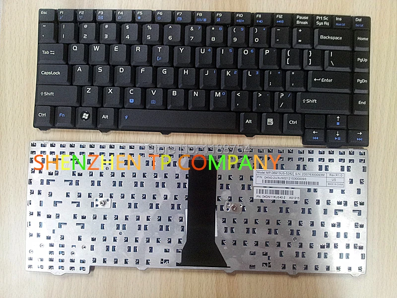 Совершенно новая клавиатура для ноутбука ASUS Asus F2 F2F F2HF F3 F3A F3H Клавиатура США 24