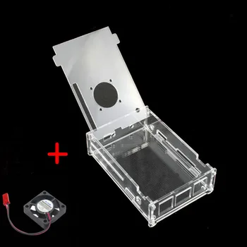 

High Quality Acrylic Case with Cooling Fan for Orange Pi Plus 2 Plastic Transparent Shell for Orange Pi Plus 2 Clear Case