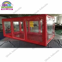 2019 High Quality Inflatable Car Cover Tent,factory Price Red Color Inflatable Car Wash Tent For Rental 2