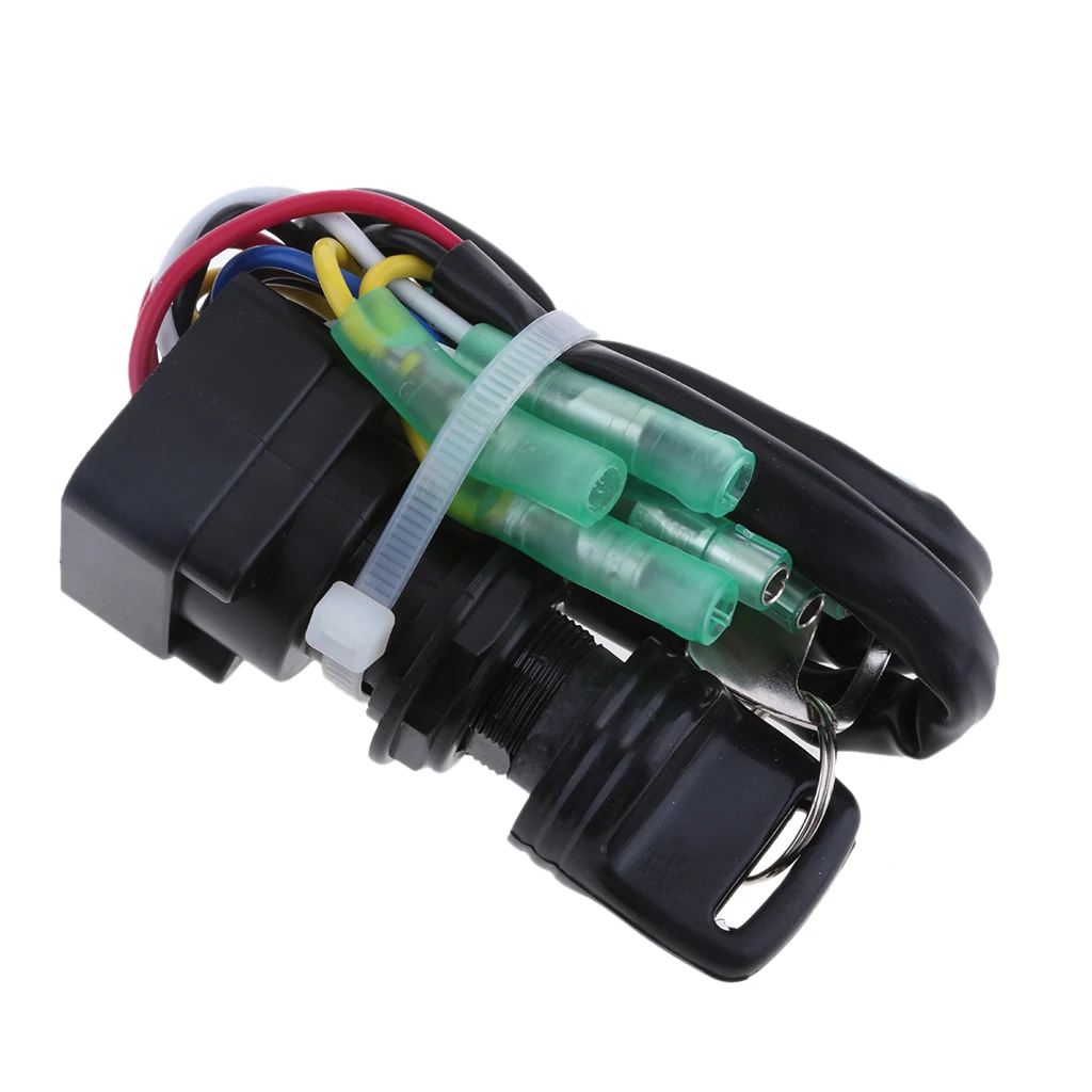 1 Pcs Universal Boat Ignition Key Switch Assembly For Yamaha 40HP 60HP Outboard Motor Replace 703-82510-42-00/703-82510-43-00