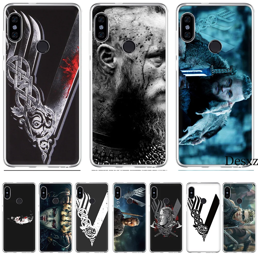 

Phone Case Vikings Serie 4 Colorful Printing Drawing For Xiaomi Redmi Mi 8 SE Note 5 5A 6 6X Pro MIX 2S A2 Lite Plus 4X 4A S2 F1