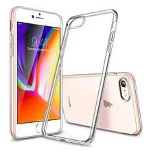 

GULYNN Clear Cover for iPhone 8 7 6s 5s se Plus Case Silicone Crystal Back Cover for iPhone X Case Transparent Clear Case Cover