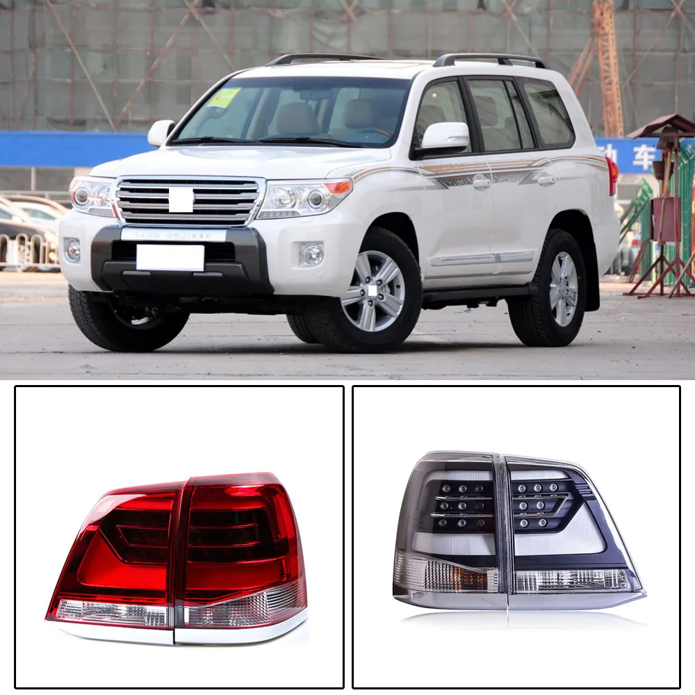 

CAPQX 2PC/set For Toyota Land Cruiser FJ200 2008-2015 LED Rear Tail Light Brake light Headlight Taillight Parking lamp Taillamp