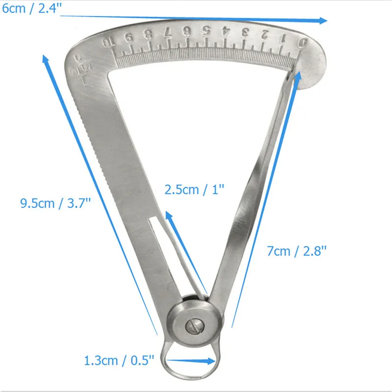 Стоматологическое оборудование из нержавеющей стали Серебристые зубные измерения линейка лабораторные измерительные Штангенциркули новое поступление