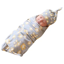 Конверт для новорожденных, милое маленькое детское одеяло с цветочным рисунком, s 60x80 см, детское одеяло