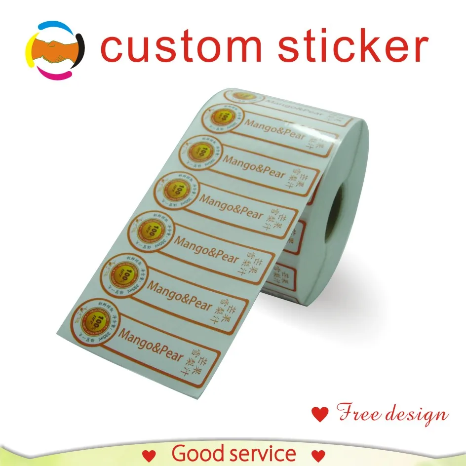 custom sticker printing label/ white PVC vinyl labels /customized name logo paper clear transparent PVC self-adhesive stickers