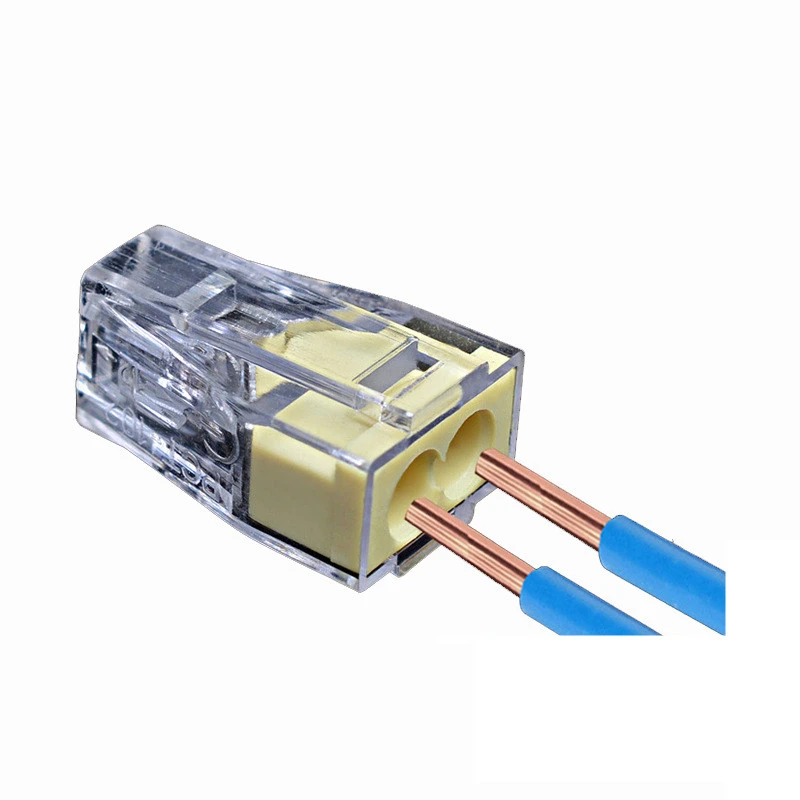 

10/20/30/50/100pcs PCT-102 WAGO 773-102 Push wire wiring connector For Junction box 2pin conductor terminal block wire connector