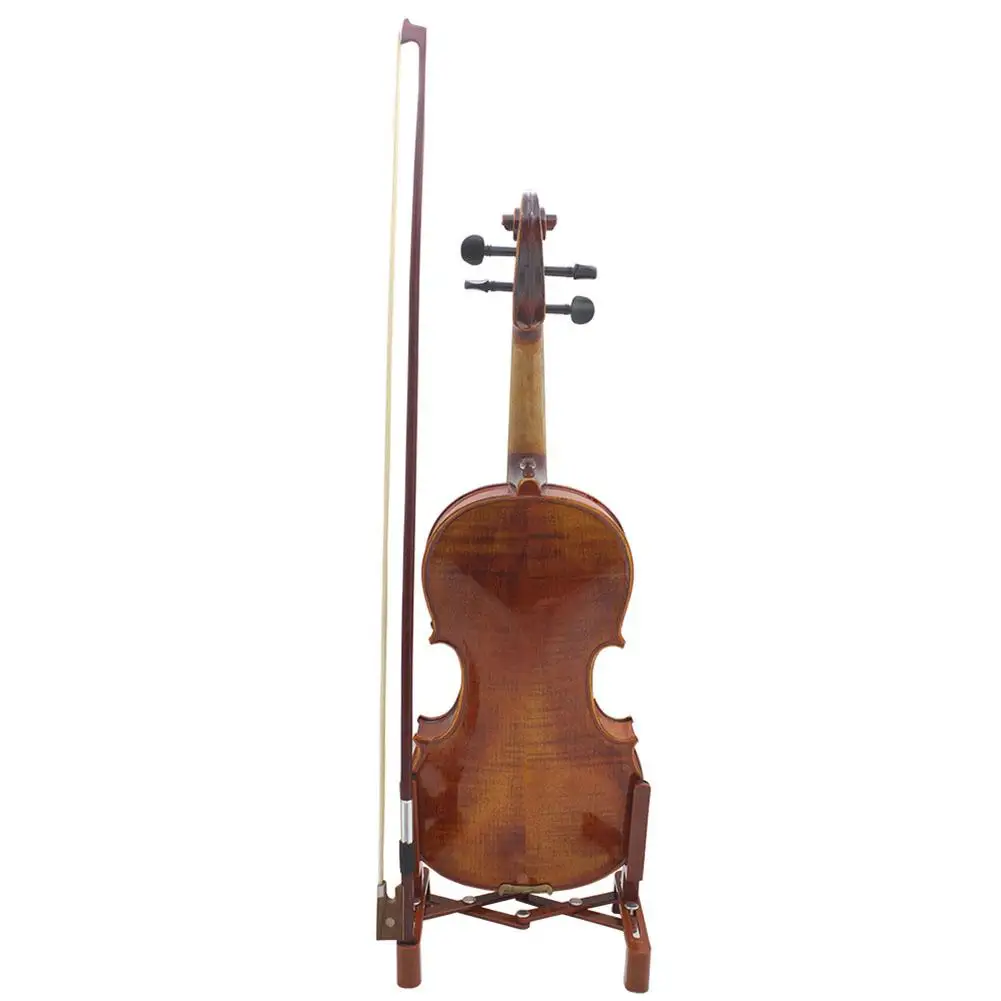 Dragonpad Портативный Регулируемый складной стенд для музыкальных инструментов скрипки с держателем для лука