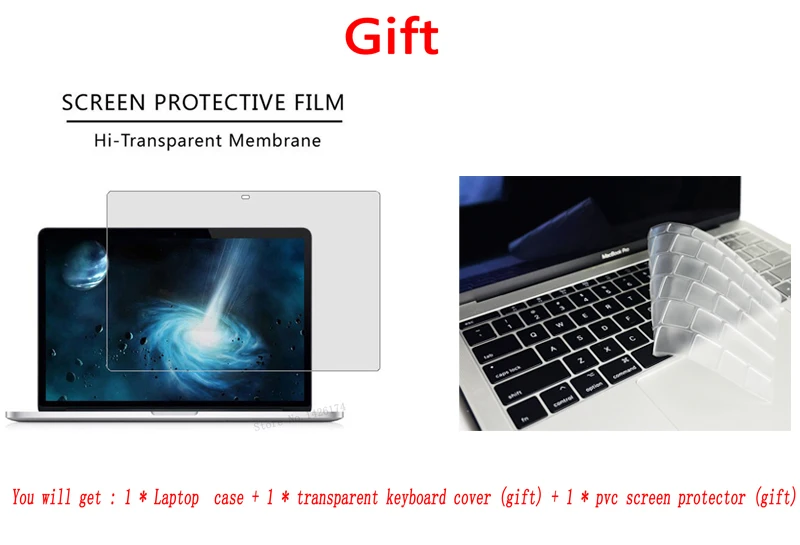 Чехол для ноутбука MacBook Air Pro retina 11 12 13 15 для Mac Pro 13,3 15,4 дюймов с сенсорной панелью ID A2159+ чехол для клавиатуры