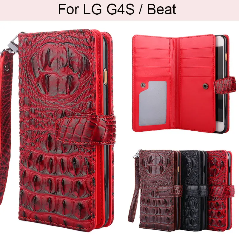 K'try Bump 3D Аллигатор крокодиловой кожи Pu кожаный чехол для телефона LG G4S Beat |