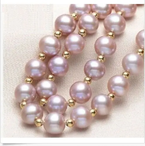 

ddh002510 NEW10-11MM NATURAL SOUTH SEA PURPLE PEARL NECKLACE