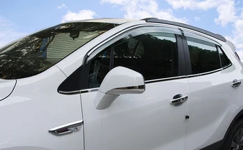 

Fit For Opel Vauxhall Mokka / Buick Encore 2013 - 2017 4pcs Plastic Side Door Window Visor Vent Sun Rain Guard Shield Deflector
