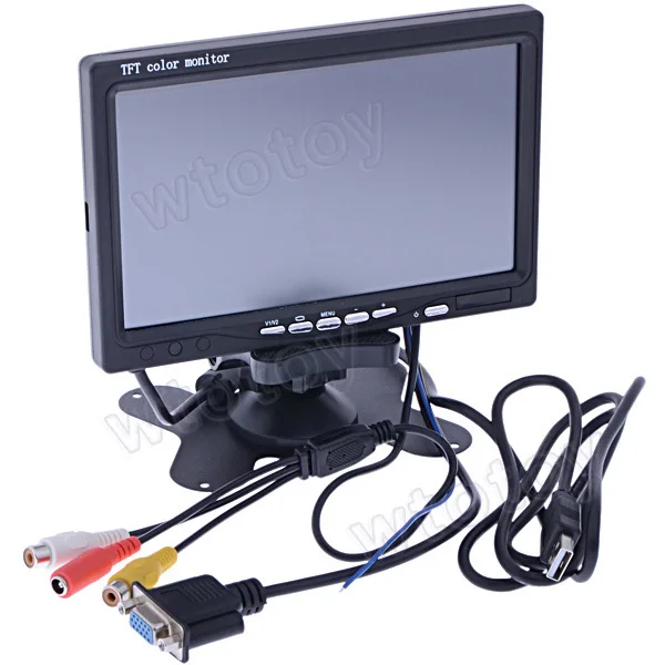 Touch Screen TFT LCD Monitor VGA AV Car 