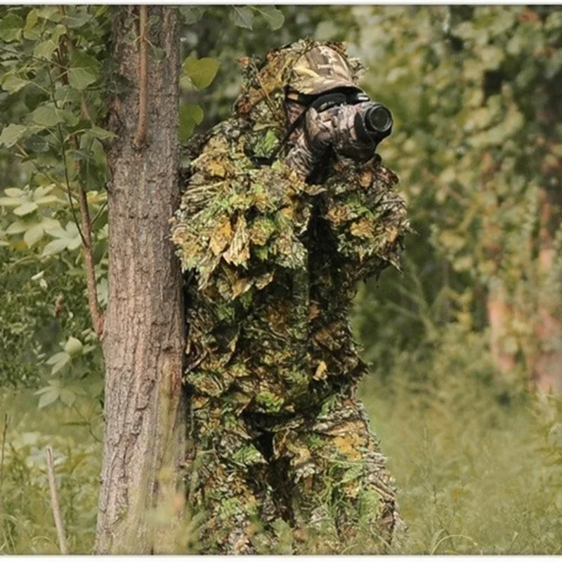 Game PUBG CS 3D Leaves Tactical Camouflage Clothing Bionic Ghillie Suit Clothing Camouflage Hunting