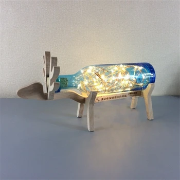 

Nordic Wind Minimalist Glass Deer Lamp Table Lamp Birthday Gift Holiday Gift Animal Shape Decorative Lamp Children Plafondlamp