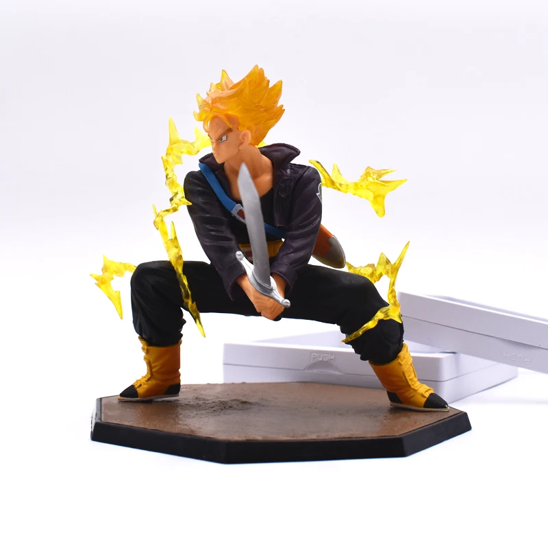 14cm Dragon Ball Z Super Saiyan Son Goku Trunks Action Figures PVP Movie&TV Anime Figure Toy Gift For Friends Free Shipping