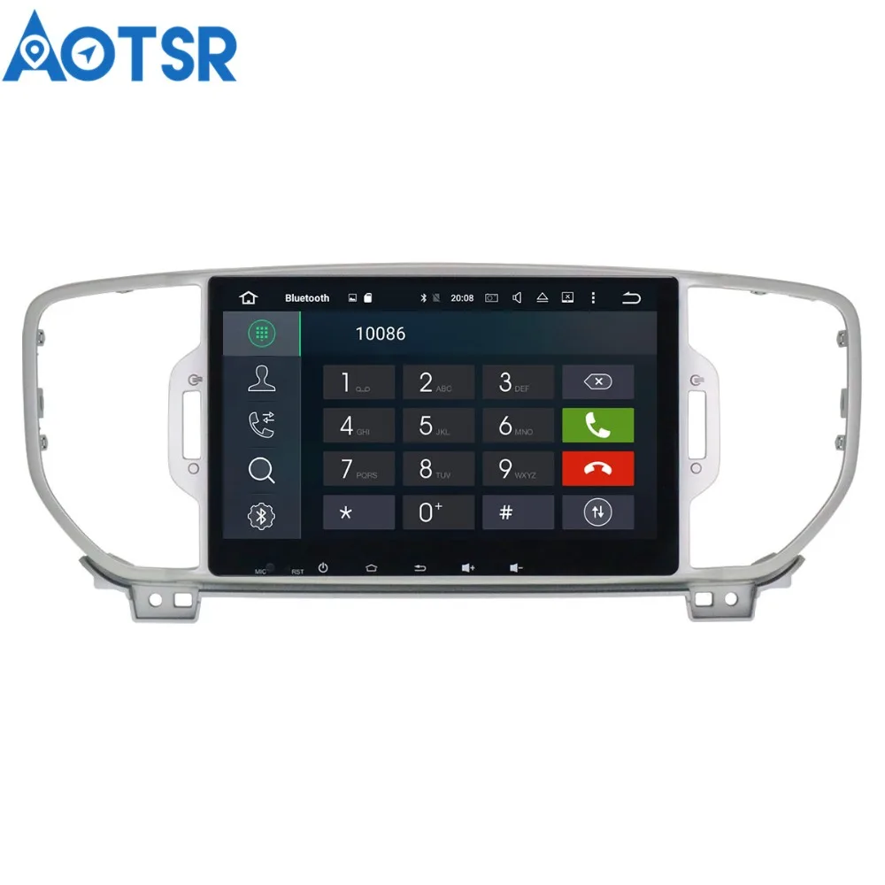 Clearance Aotsr Android 8.0 GPS navigation Car DVD Player For KIA sportage 2016 2017 multimedia 2 din radio recorder WIFI Bluetooth stereo 2