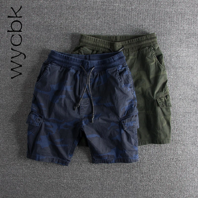 Wycbk камуфляжные мужские шорты-карго шорты летние новые модные повседневные модные шорты мужские многокарманные рабочие шорты мужские