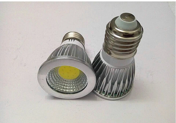 밝기 조절 가능한 고출력 5W GU10 E27 MR16 E14 COB LED 램프 조명 led 스포트라이트, 화이트/웜 화이트 led 조명, 무료 배송