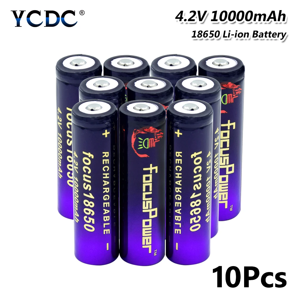 

18650 Li-ion Battery high-discharge 10000mAh 3.7V electronic cigarette Rechargeable batteries power high discharge large current