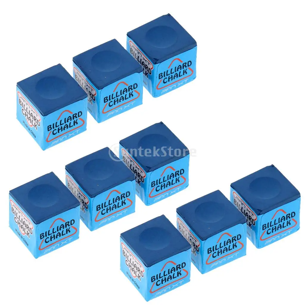 

9 Pieces Billiard Chalk Snooker Pool Cue Tip Billiards Accessories