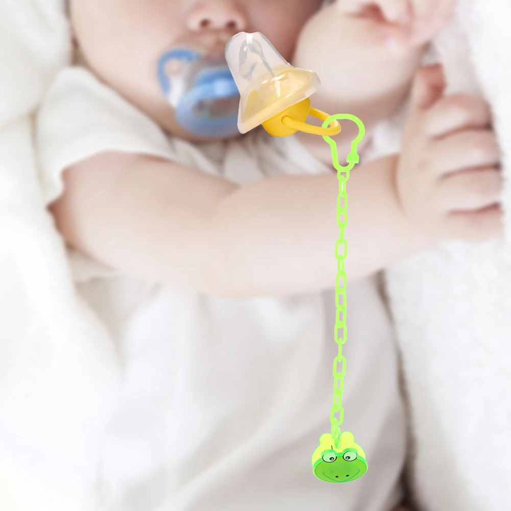 

Clearance!!!!!26cm Baby Pacifier Clip Holder Kids Cartoon Nipple Chain Plastic Anti-lost Pacifier Chain Clip for Baby Kids