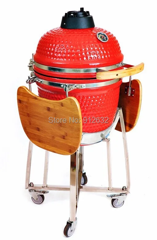 18 inch Ceramic BBQ GRILL, Charcoal Ceramic Grill Smokerin Electric