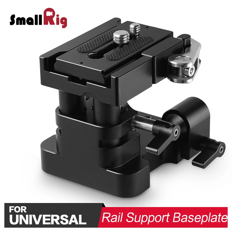 

SmallRig DSLR Camera Rig Universal 15mm Rail Support System Baseplate For Video Shooting Quick Release 2092