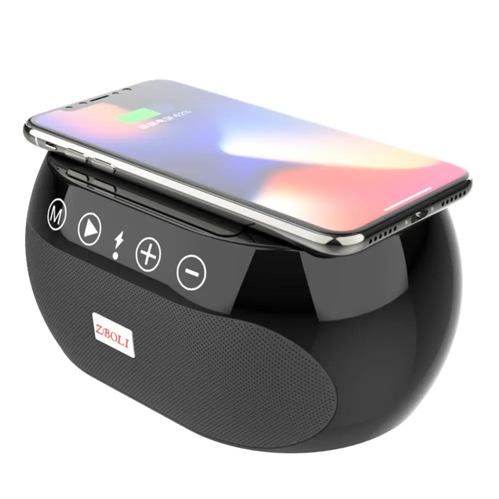 

Computer small speaker Wireless Bluetooth AUX Wireless charger Suitable for Apple 8 Plus iphonex xs xr max Samsung s6 7 8 9 10