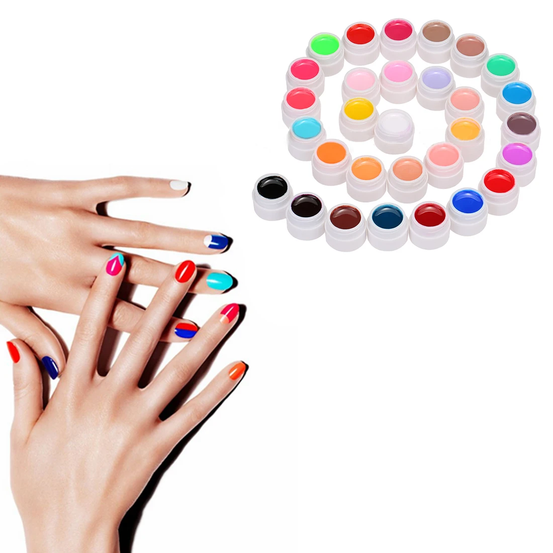 High Quality 36 Colors Nail Gel 8ml Nail Art Glitter UV Lamp Nail