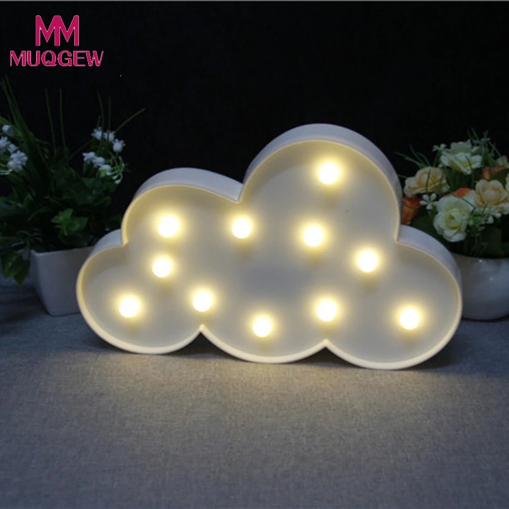 

Decorative Party LED Cute Children's Bedroom Cloud Night Light Christmas Party Decor DIY home decoration accessories lights