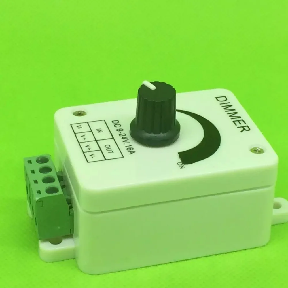 

8A switch controller dimmer for single color led lights / 12v 24v dc led light controller dimmer for white color led lights