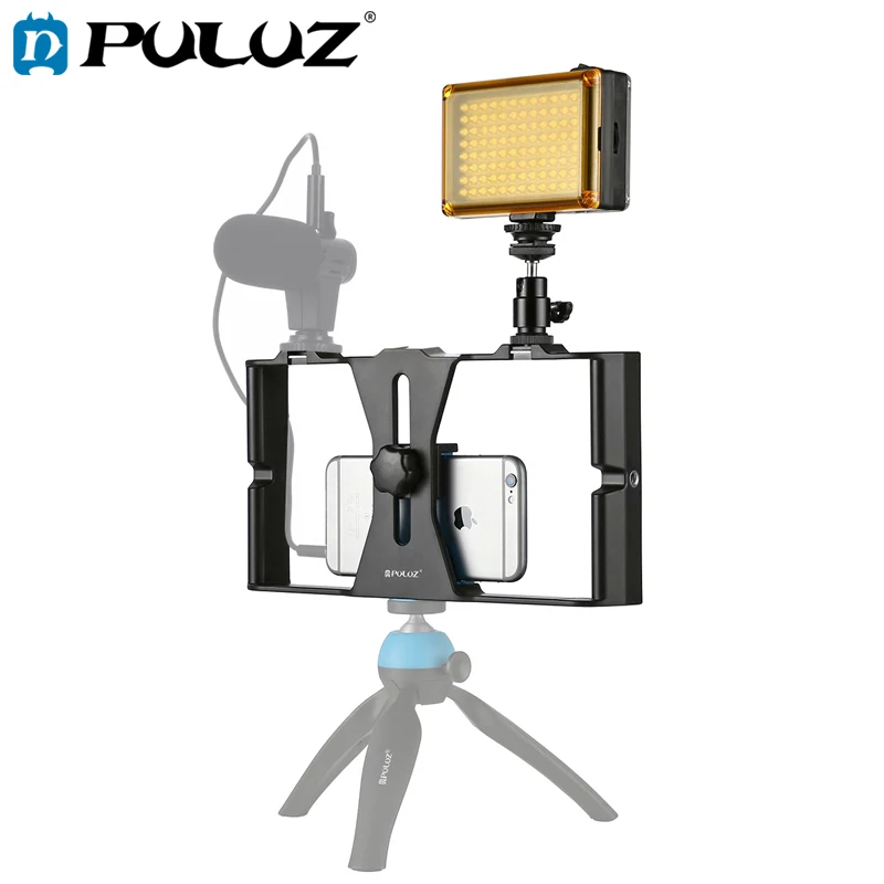 PULUZ смартфон видео Rig Filmmaking запись Ручка Стабилизатор кронштейн для iPhone смартфона