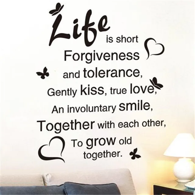 customized family rules wall stickers quotes creative english words