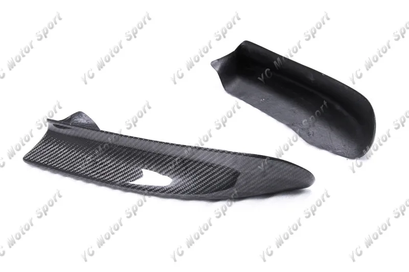 1998-2005 BMW E46 M-Tech II Front Bumper CSL Style Canards CF (1)