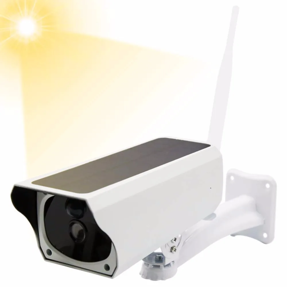 

Solar Power IP Camera Waterproof IP67 Outdoor CCTV WiFi Camera 1080P Night Vision PIR Motion Sensor