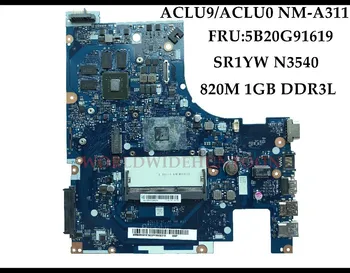 

High quality New For Lenovo G50-30 Laptop Motherboard ACLU9/ACLU0 NM-A311 FRU:5B20G91619 SR1YW N3540 DDR3 820M 1GB Fully Tested