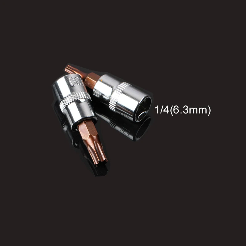 Набор бит отверток Torx 6 шт./компл. 1/4 &quot торцевая головка отвертка набор ручных